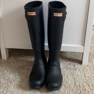 Black Hunter Boots Size 9